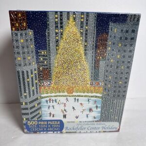 Briarpatch ROCKEFELLER CENTER HOLIDAY 500 pc New York Christmas Skating Rink New